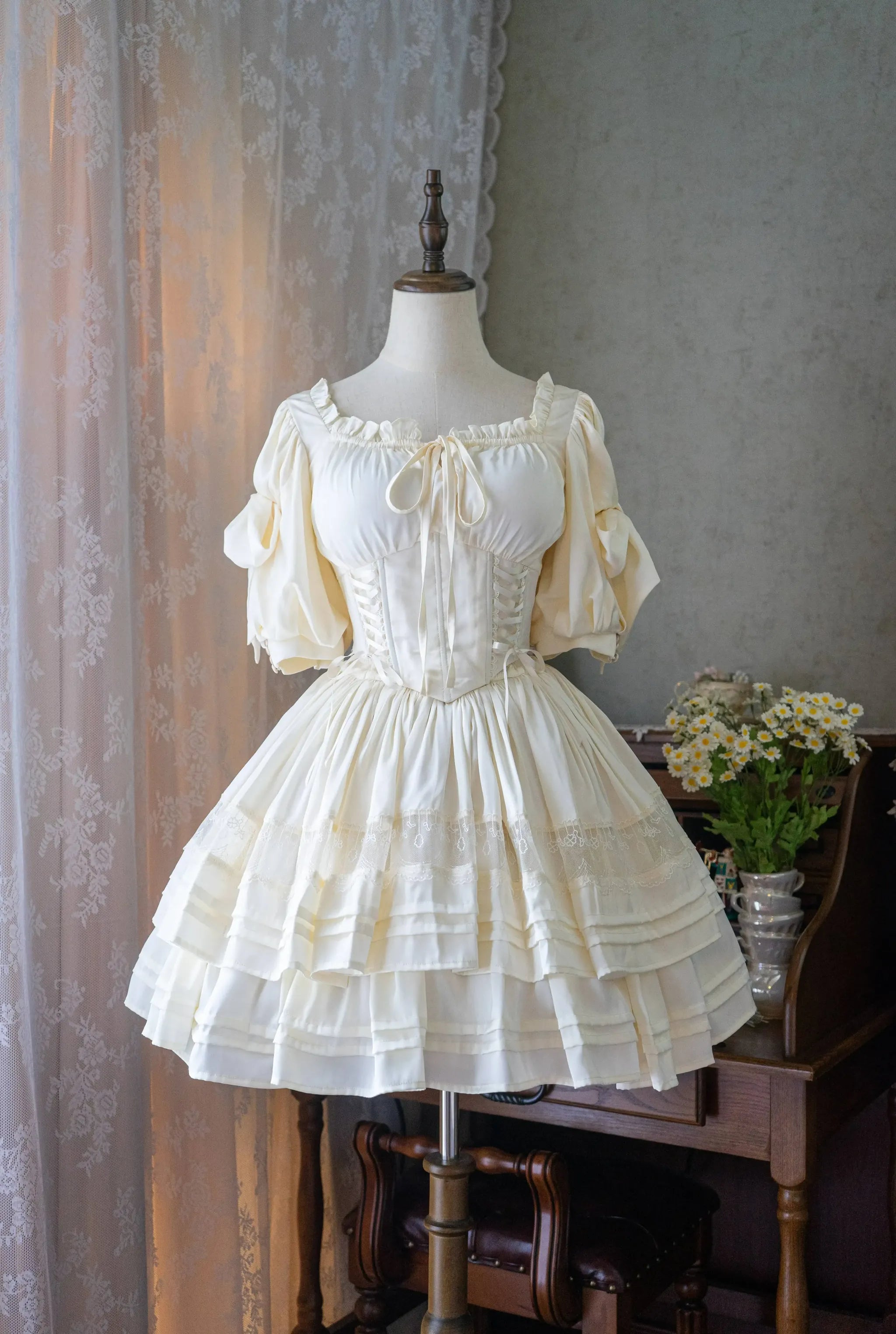 ivory skirt - short length