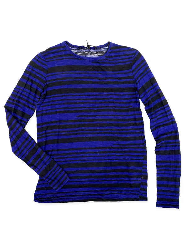 Proenza Schouler Blue Stripe Long Sleeve Tee