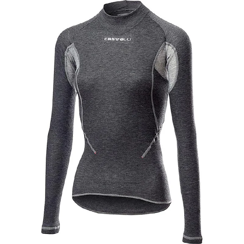 Castelli Women's Flanders 2 W Warm Long Sleeve - Gray