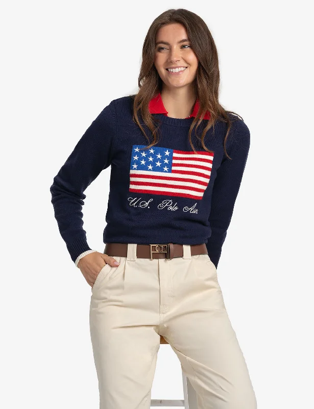 FLAG CREW NECK SWEATER