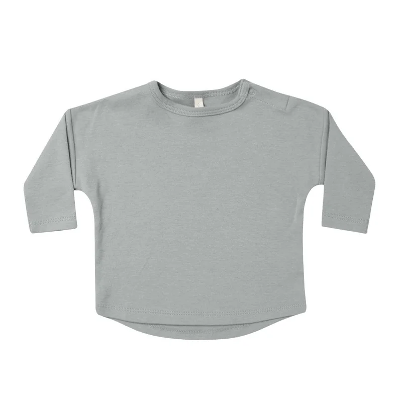 Long Sleeve Tee - Dusty Blue - FINAL SALE