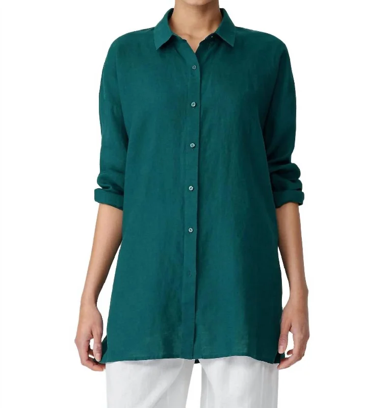 Classic Collar Shirt In Sea Star