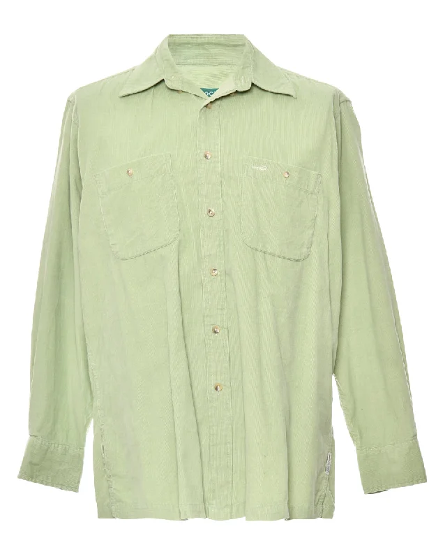 Corduroy Light Green Shirt - M