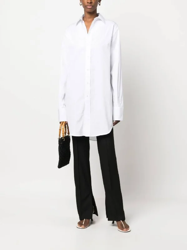 Marcella Long Shirt In White