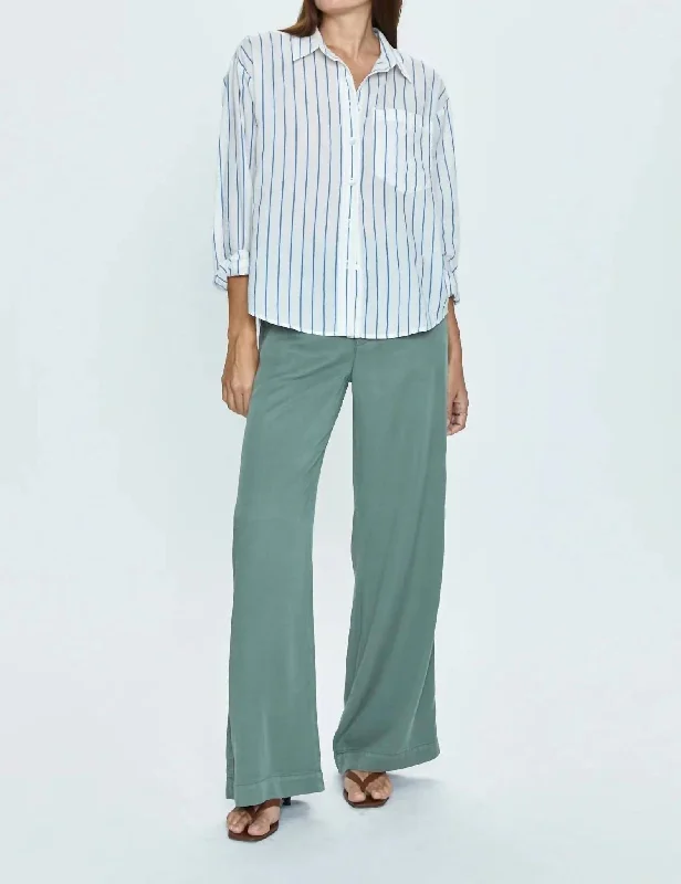 Myla Portofino Stripe Shirt In Ivory