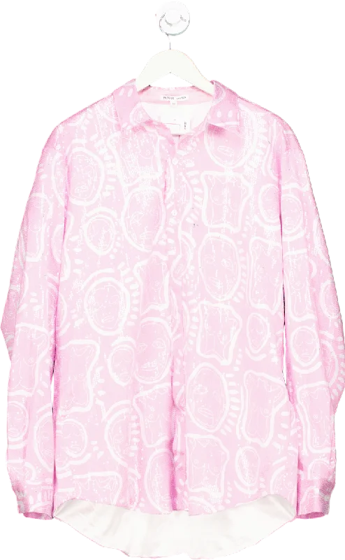 Patrick Church Pink Printed Shirt UK M