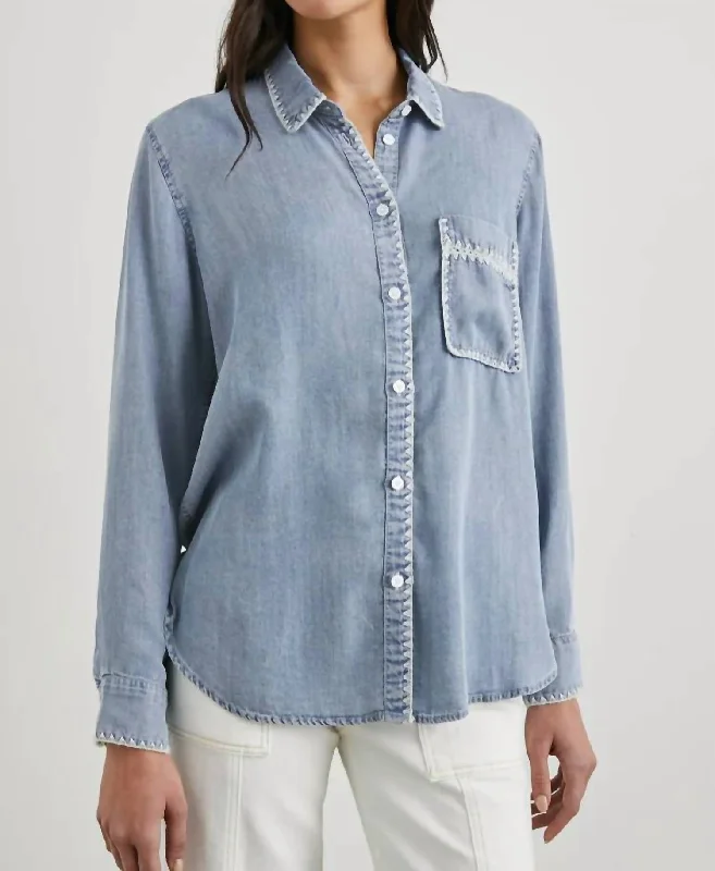 Saya Shirt In Medium Cloudy Wash