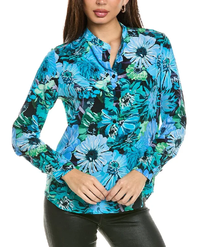 Stella McCartney Flower Print Silk Shirt