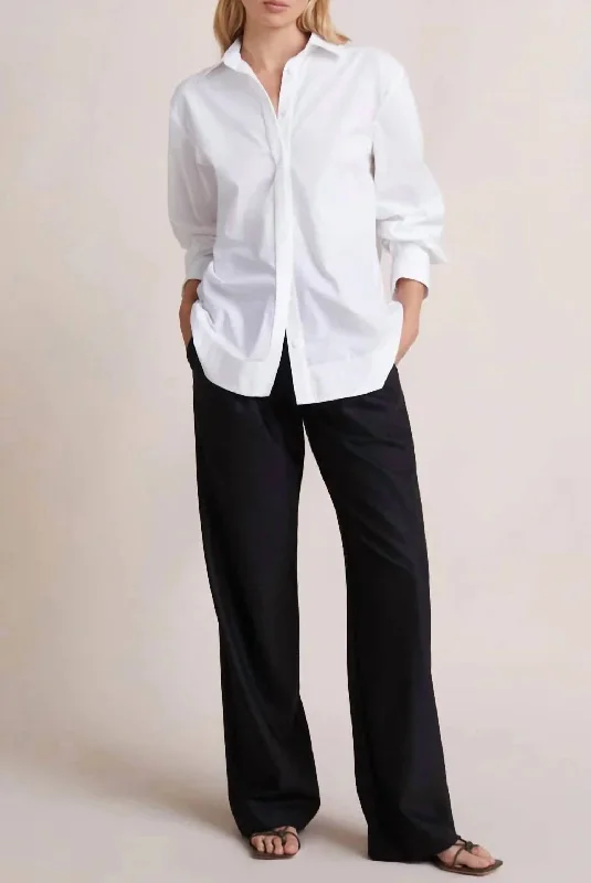 Sully Button Down Shirt In Ivory