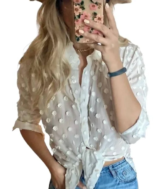 Women's Daisy Shirt In White