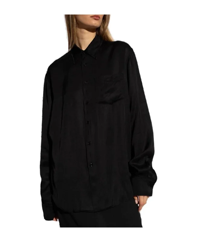 Button Down Shirt In Black