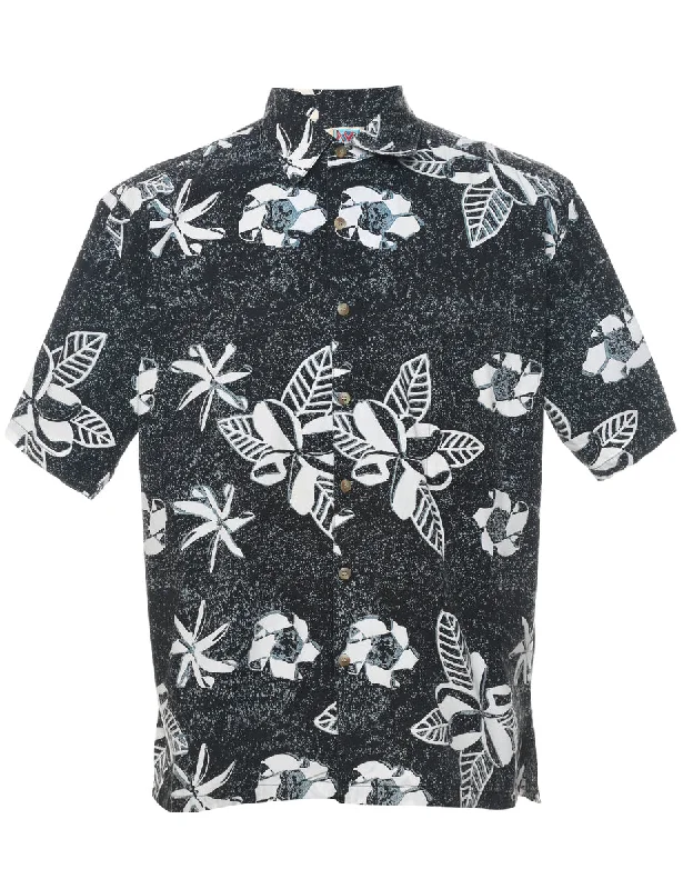 Floral Hawaiian Shirt - L