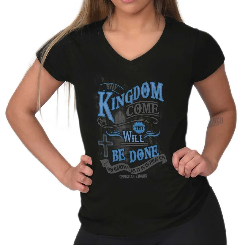 Kingdom Come Junior Fit V-Neck T-Shirt