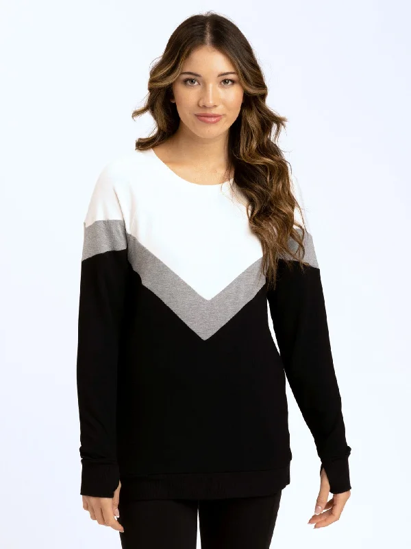 Chevron Colorblock Tunic