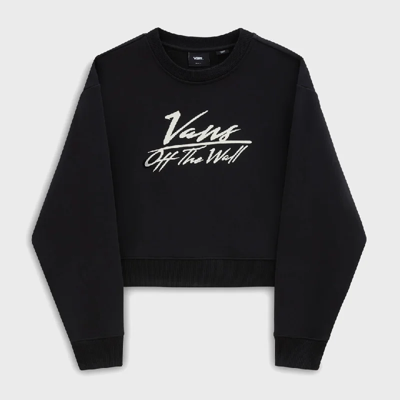 Vans Womens Go Anyplace Crop Crew Sweatshirt - Black