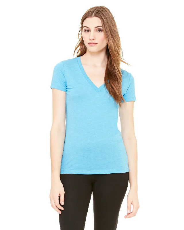 BELLA + CANVAS Ladies' Triblend Short-Sleeve Deep V-Neck T-Shirt