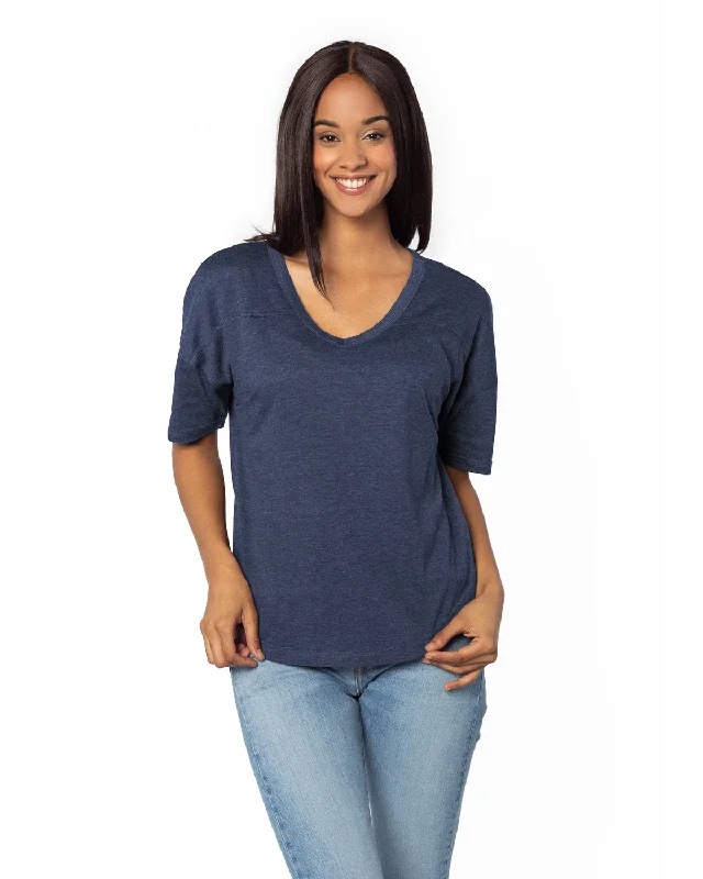 Chicka-d Ladies' Happy Jersey V-Neck