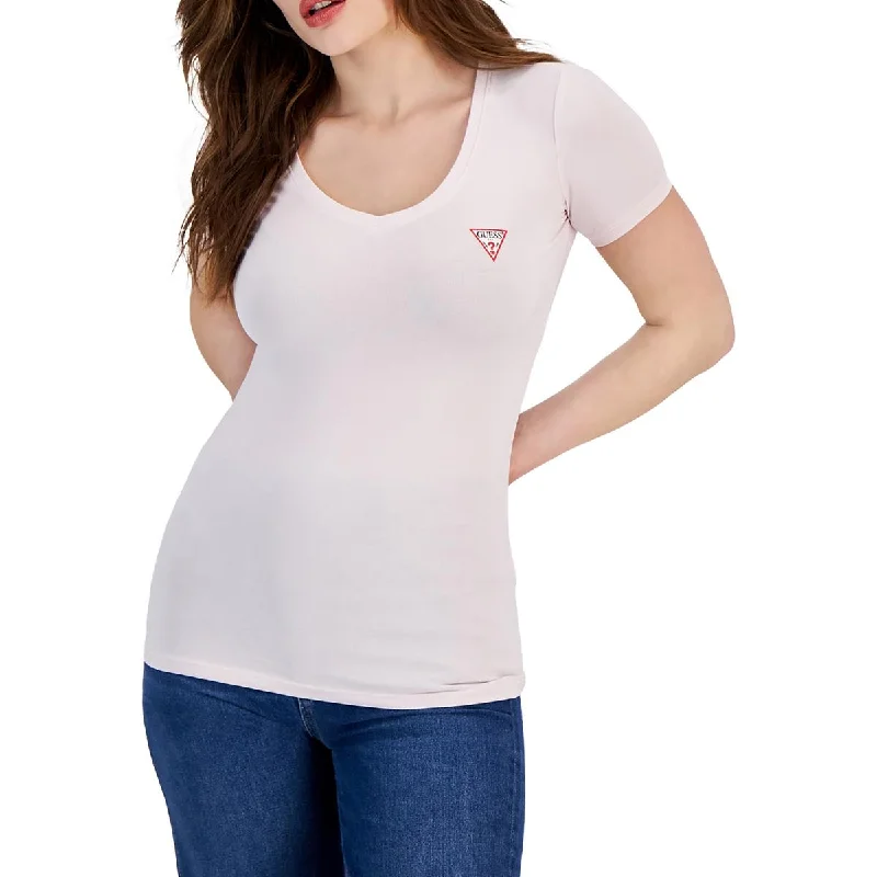 Womens Logo V-Neck Graphic T-Shirt